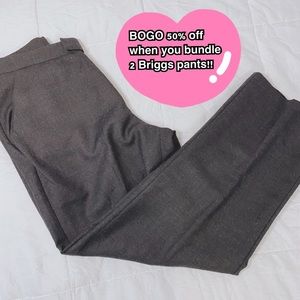 BOGO 50% Women’s 12P Briggs Wool Dress Pants Straight Leg Slacks